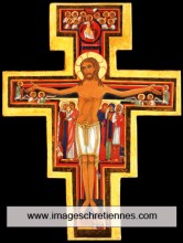 lot de 25 images icônes croix de Saint Damien